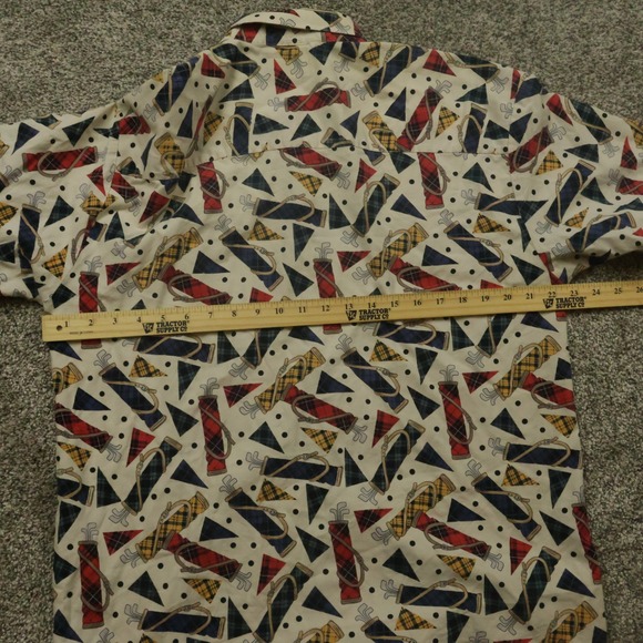 Ivy Club Classics Mens L Golf Print Shirt Short Sleeve Button Down vintage - Picture 10 of 11